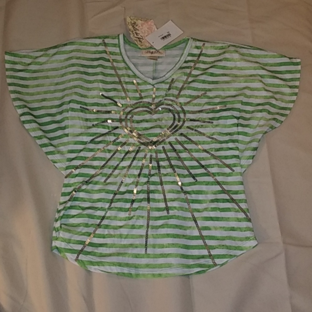 Super cute girls sequin shirt